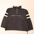 Champion Herren-Sweatshirt mit grafischer, lockerer Passform, groß, grau gefleckt