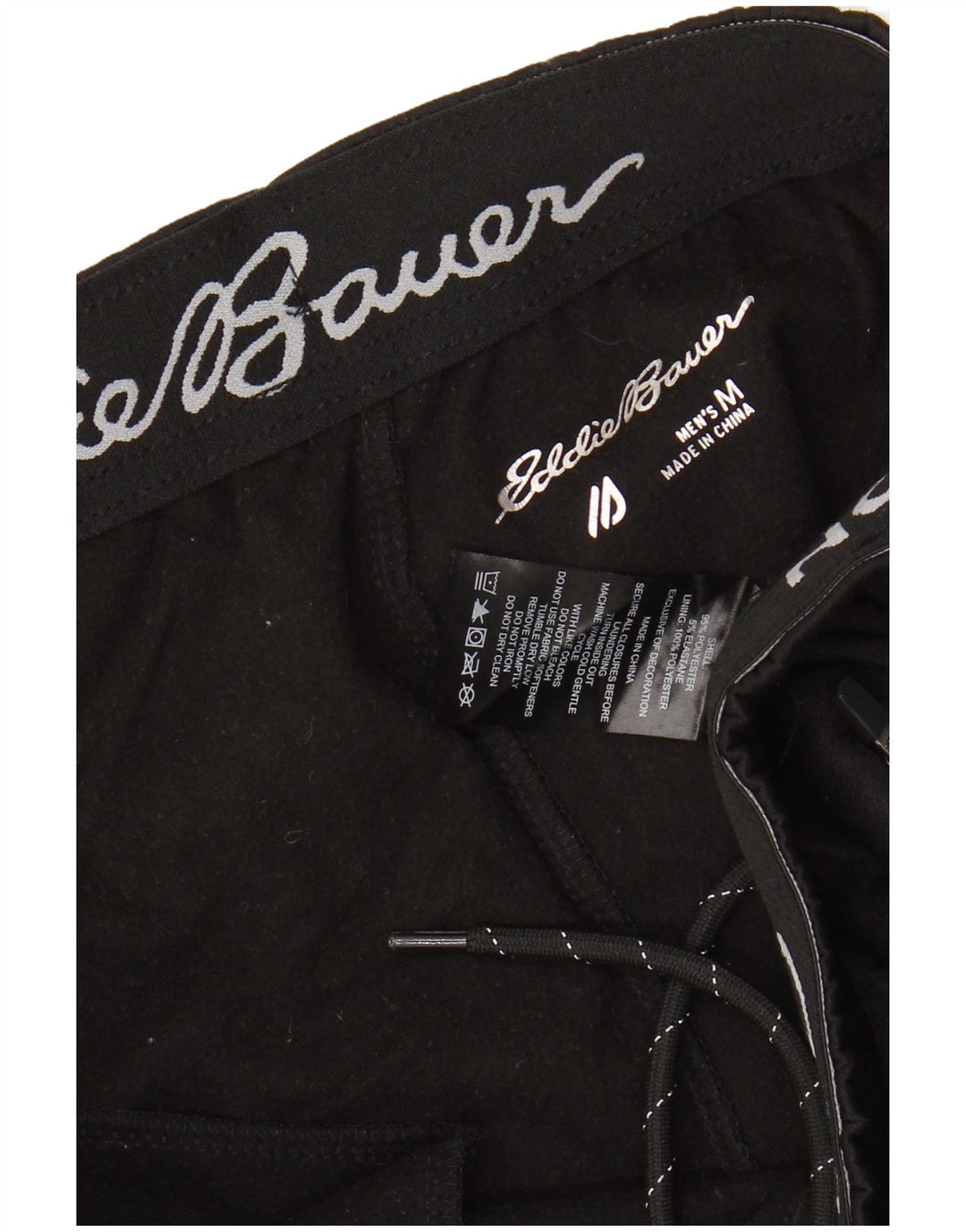 EDDIE BAUER Herren-Trainingshose, Jogginghose, Mittelschwarz, Polyester