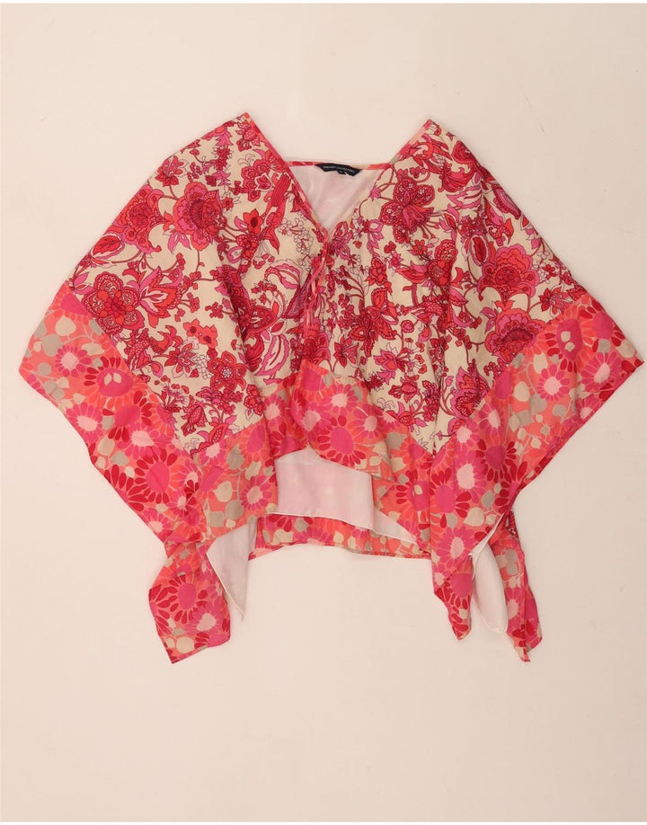 French Connection Asymmetrisches Damen-Oberteil UK 12 Medium Mehrfarbig mit Blumenmuster