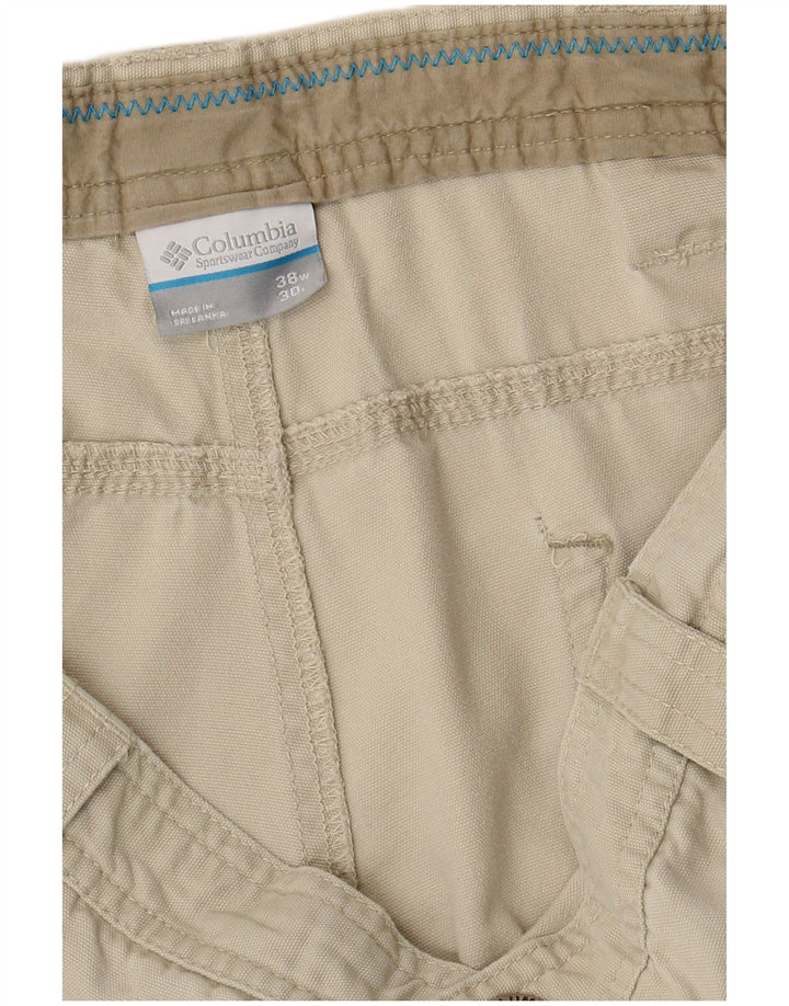 COLUMBIA Mens Straight Cargo Trousers W38 L30 Beige
