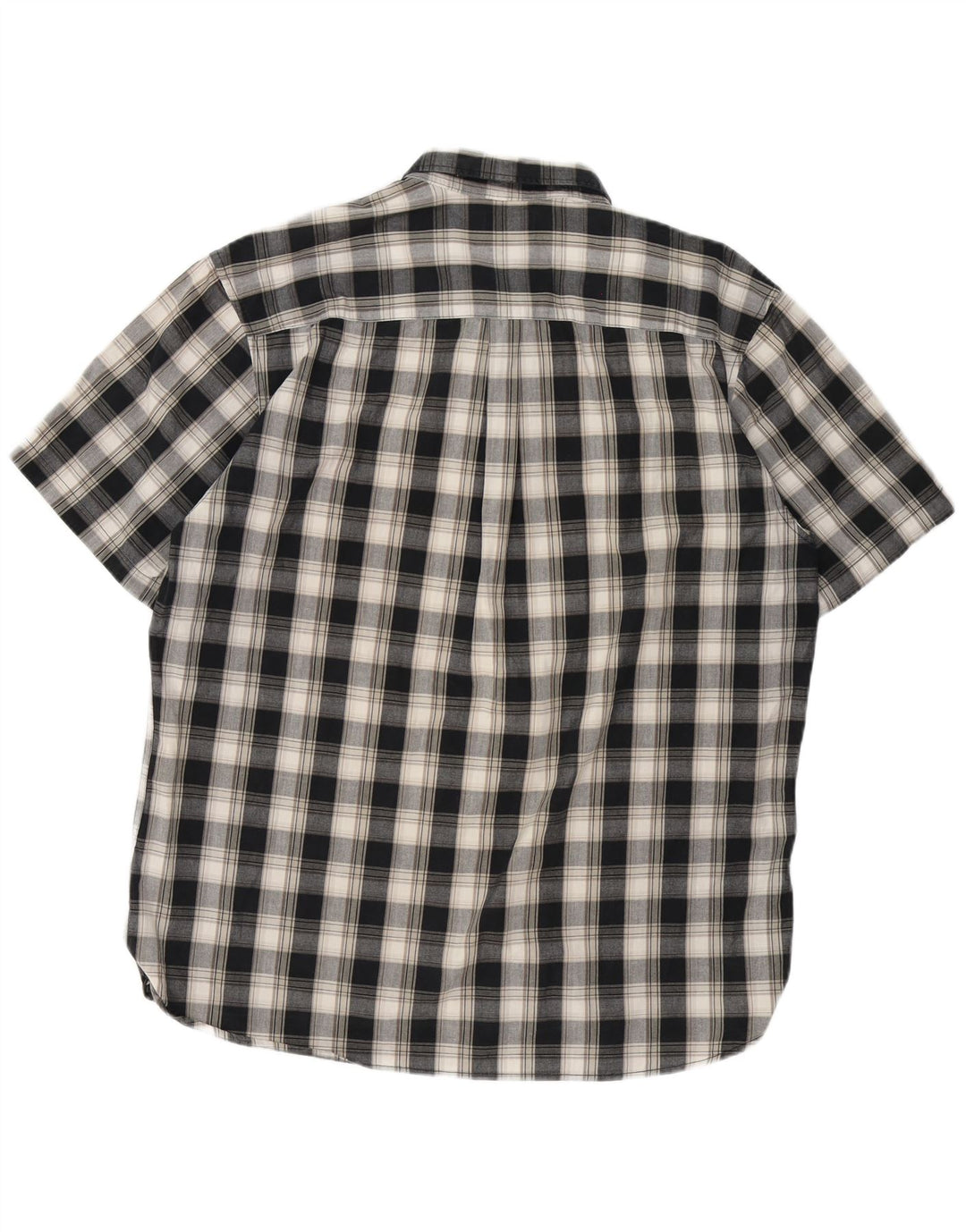 Quiksilver Herren Kurzarm-Hemd mit regulärer Passform, XL, grau kariert, Baumwolle