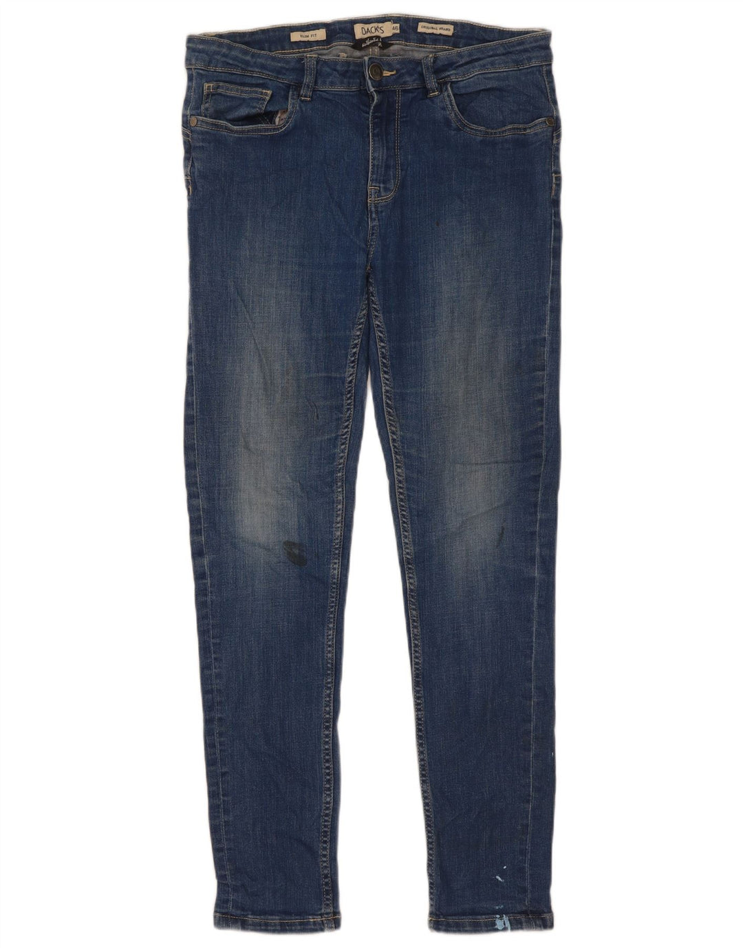 Dack's Herren Slim Jeans IT 46 Small W30 L29 Blau