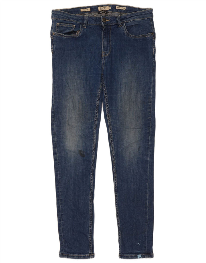 Dack's Herren Slim Jeans IT 46 Small W30 L29 Blau