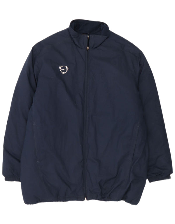 Nike Herren Windjacke UK 45/47 XL Marineblau Polyester