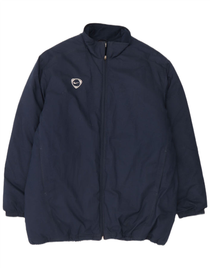 Nike Herren Windjacke UK 45/47 XL Marineblau Polyester