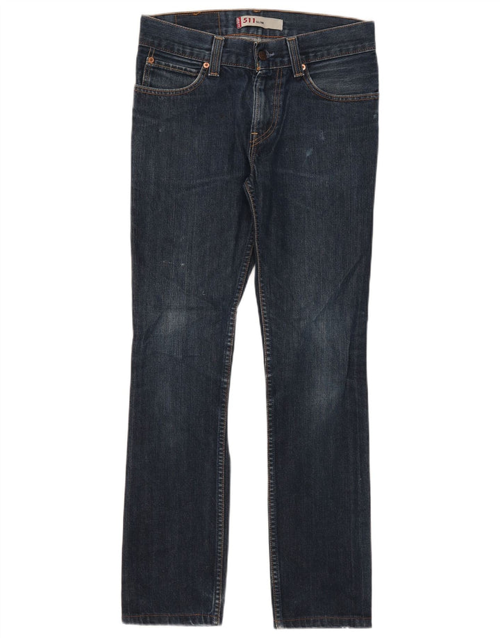 Levi's Damen 511 Slim Jeans W32 L29 Marineblau