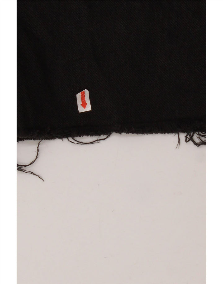 ALL SAINTS Herren Sid Straight Jeans W32 L26 Schwarze Baumwolle