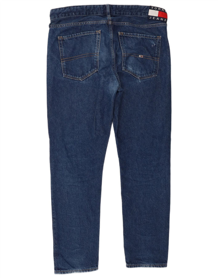 Tommy Hilfiger Herren Slim Jeans W32 L30 Blaue Baumwolle