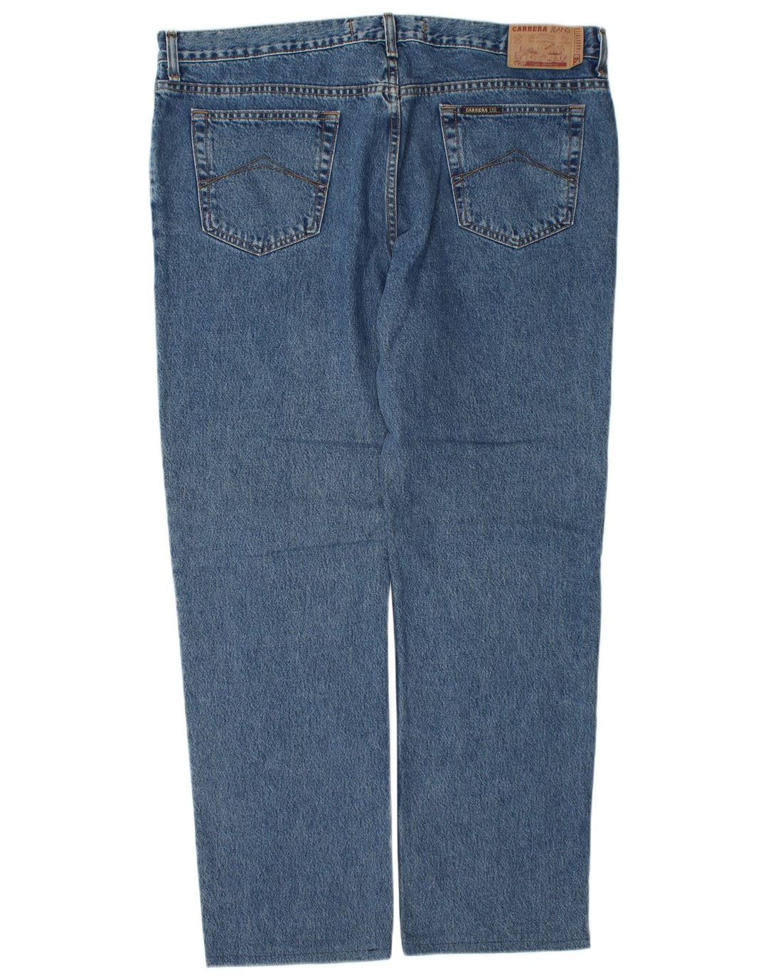 Carrera Herren Straight Jeans W42 L32 Blaue Baumwolle
