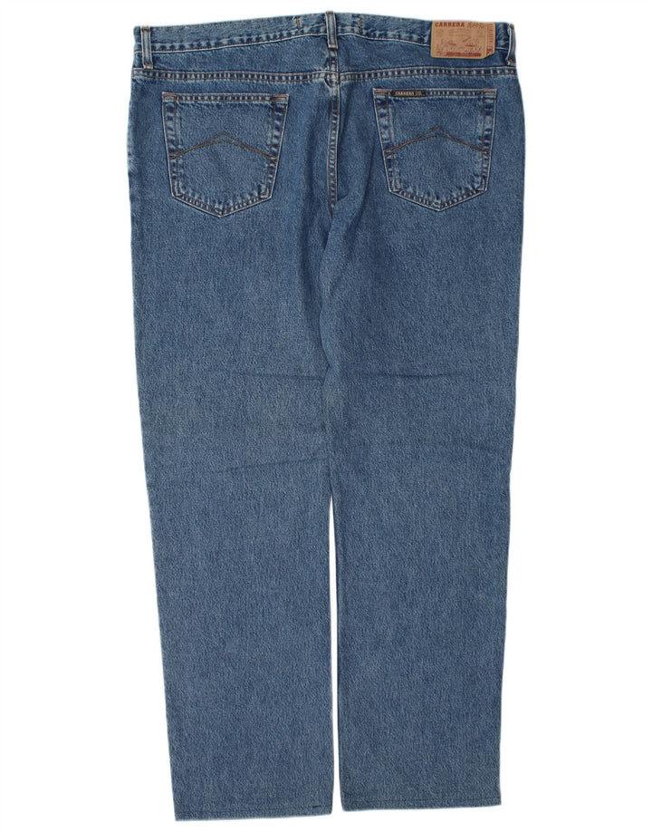 Carrera Herren Straight Jeans W42 L32 Blaue Baumwolle
