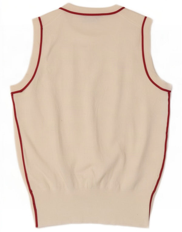 Zara Damen Weste Tank Top UK 8 Small Weiß
