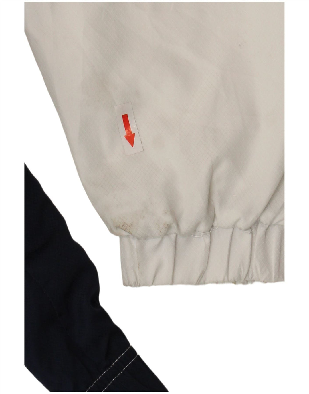 Fila Herren-Trainingsanzug-Oberjacke, mittelweißes Farbblock-Polyester