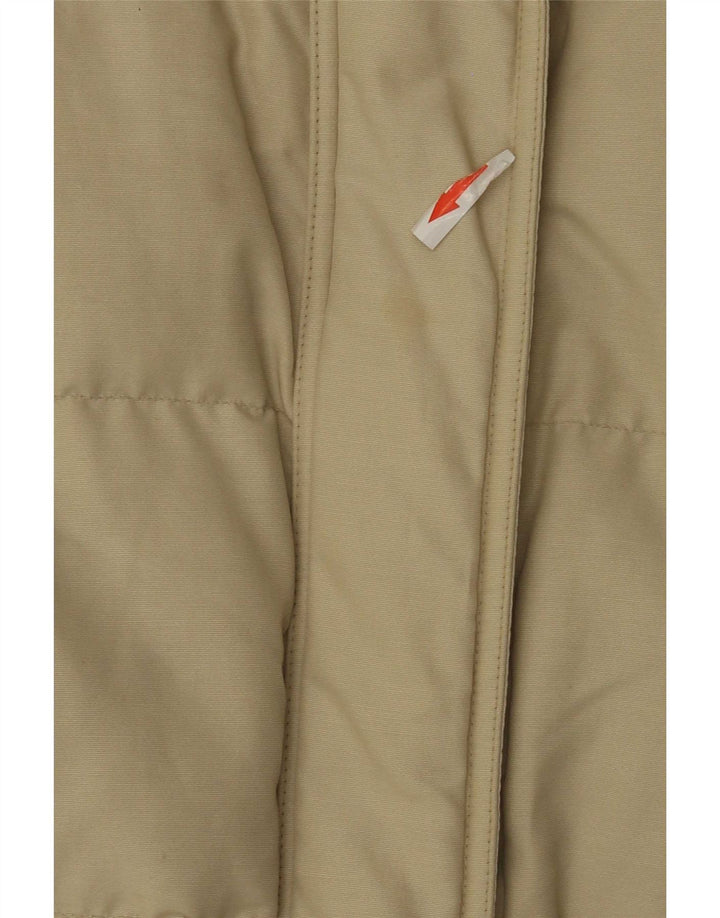 Woolrich Damen Übergroßer gepolsterter Mantel UK 10 Small Beige Nylon
