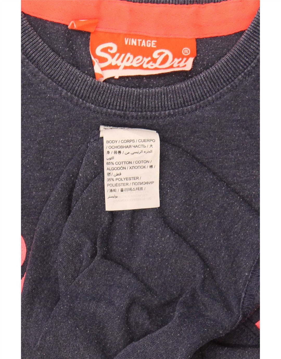Superdry Herren-T-Shirt mit Grafik, Größe S, Marineblau, Baumwolle