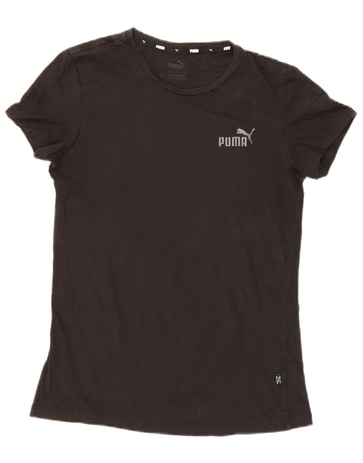 Puma Damen T-Shirt Top UK 10 Small Schwarz