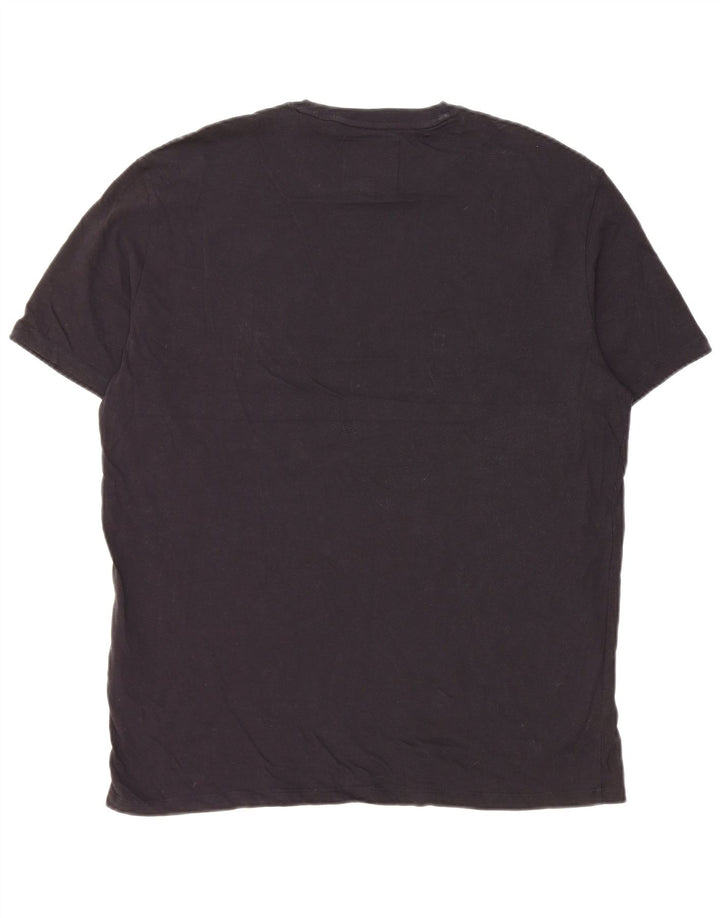 Armani Exchange Herren-T-Shirt mit Grafik, groß, marineblau, Baumwolle