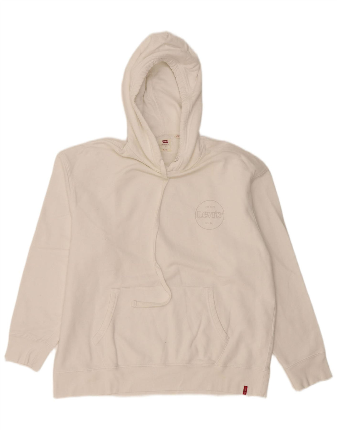 Levi's Herren Relaxed Hoodie Pullover Große weiße Baumwolle