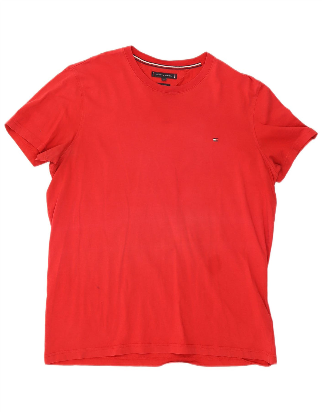 Tommy Hilfiger Damen T-Shirt Top 2XL rote Baumwolle