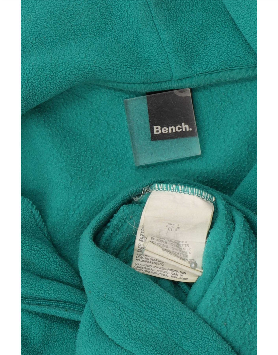Bench Damen-Fleecejacke mit Grafik, UK 10, Größe S, Grün, Polyester