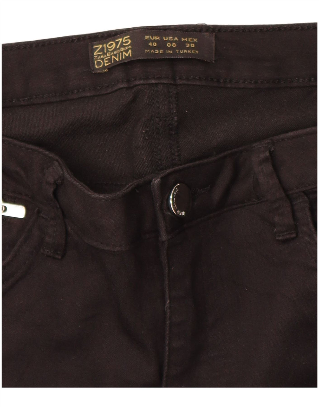Zara Damen Skinny Jeans EU 40 Medium W30 L28 Schwarz