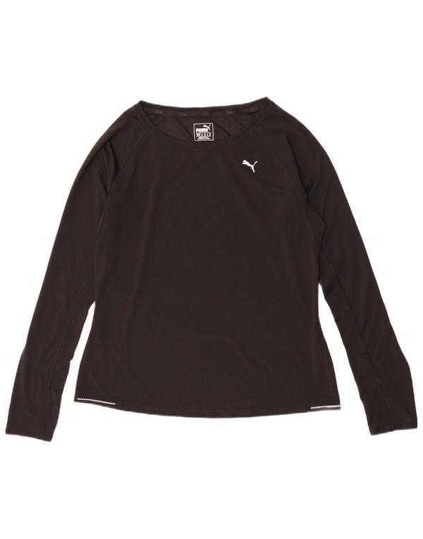 Puma Damen Top Langarm UK 16 Large Schwarz Polyester