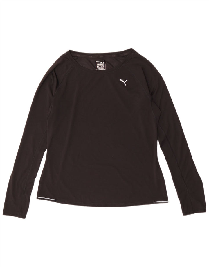 Puma Damen Top Langarm UK 16 Large Schwarz Polyester