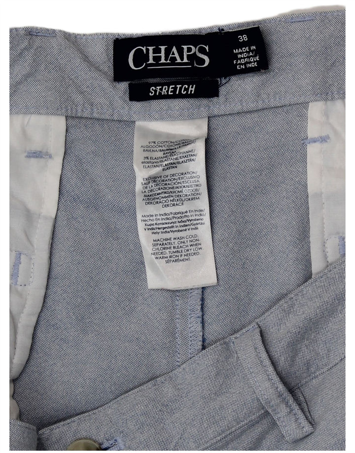 Chaps Herren-Chino-Shorts, W38, XL, Blau, Baumwolle