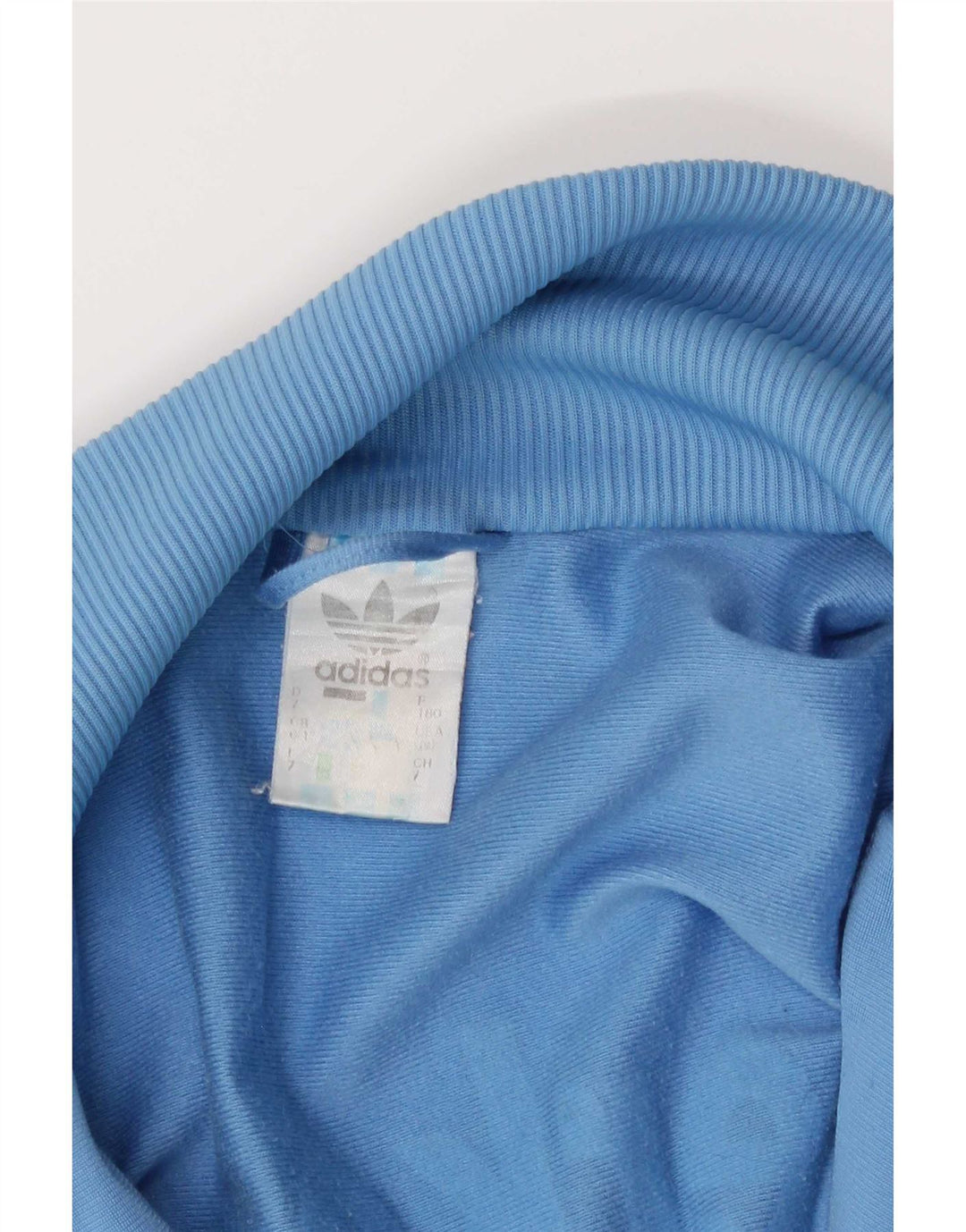 Adidas Herren-Trainingsanzug mit grafischem Oberteil, Mittelblaues Farbblock-Polyester
