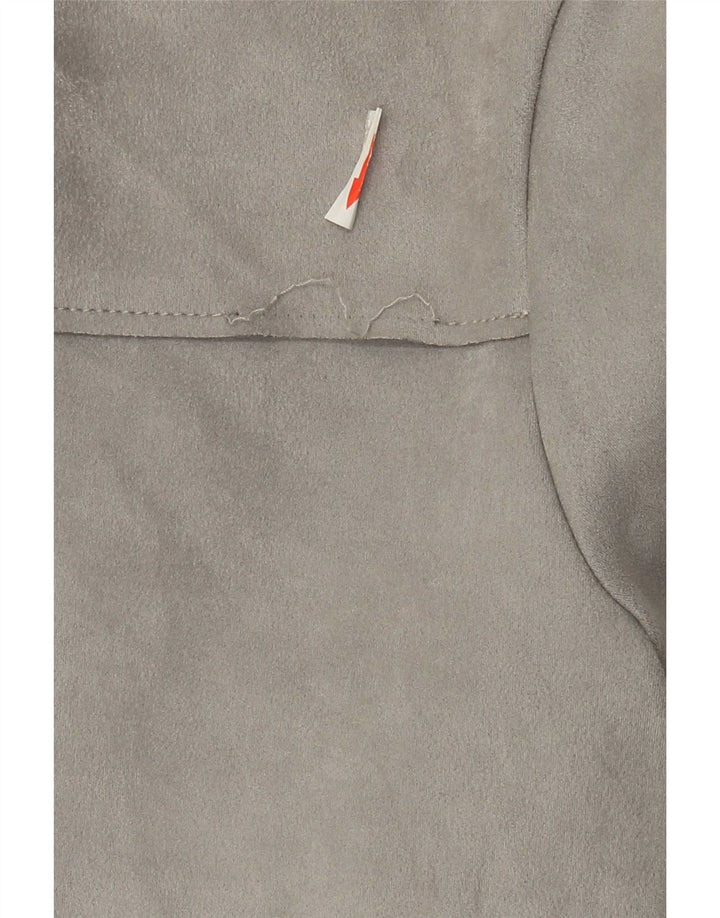 Zara Damen-Blusenoberteil, UK-Gr. 10, Small, Grau, Farbblock