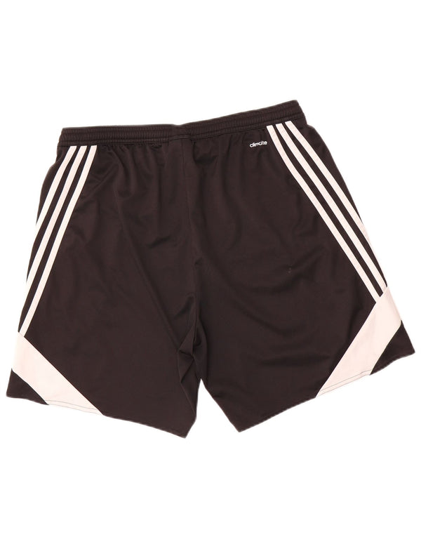 Adidas Damen Climalite Sport Shorts UK 16 Large Schwarz Colourblock