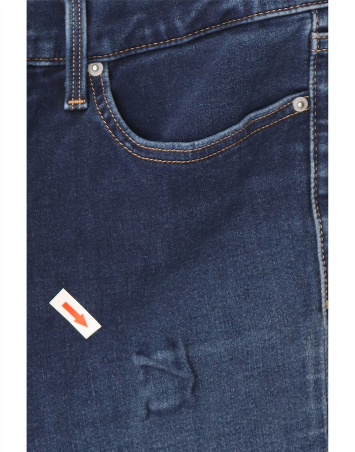 Levi's Damen Straight Jeans W28 L30 Blaue Baumwolle