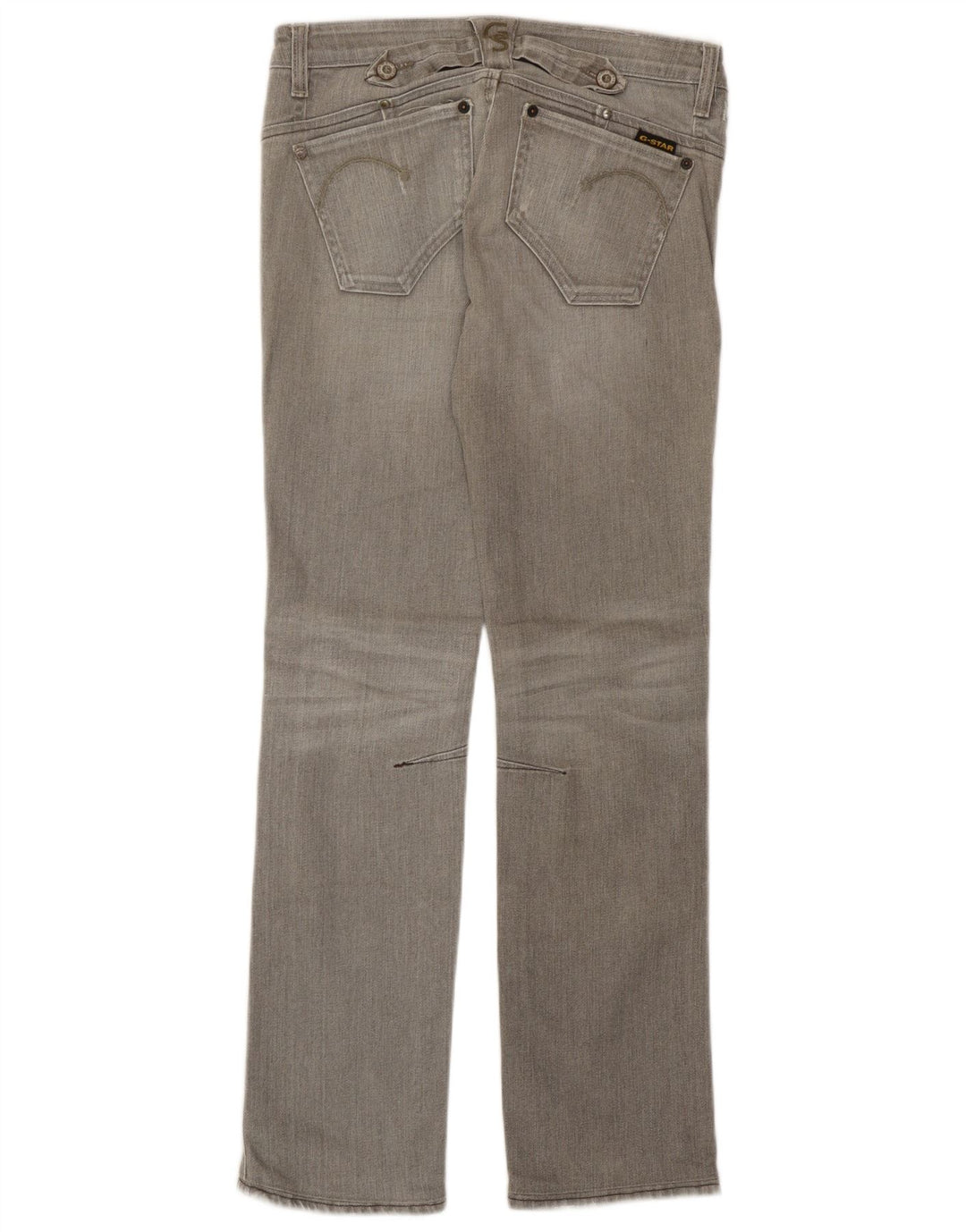 G-Star Damen Slim Jeans W26 L29 Graue Baumwolle