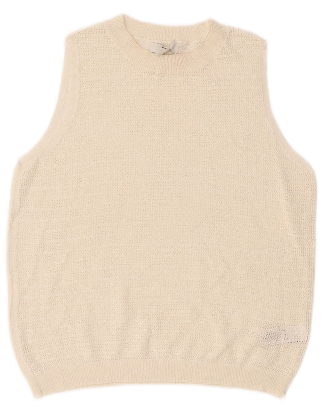 Marks & Spencer Damen Weste Tank Top UK 12 Medium Off White Polyester