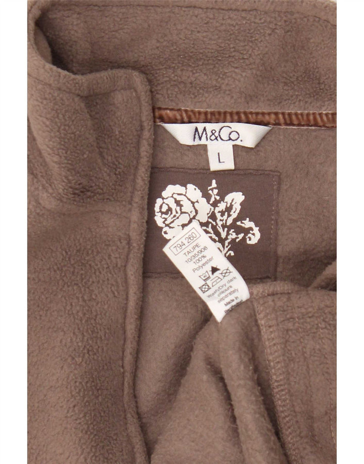 M&Co Damen Fleeceweste UK 16 Large Braun Polyester
