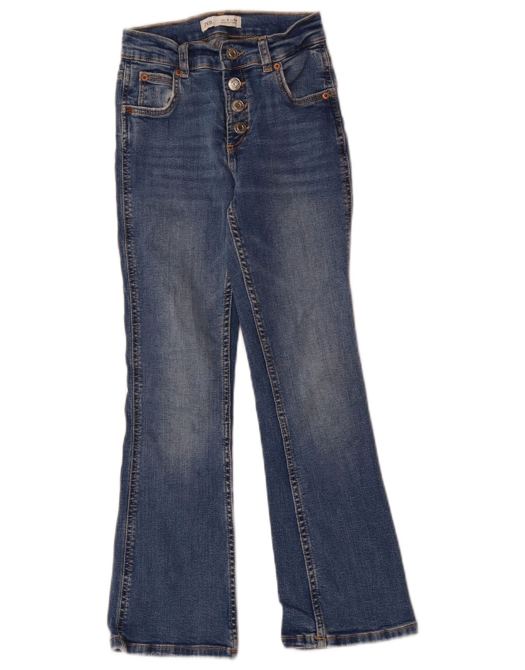 Zara Bootcut-Jeans für Mädchen, 8–9 Jahre, W22, L4, Blau