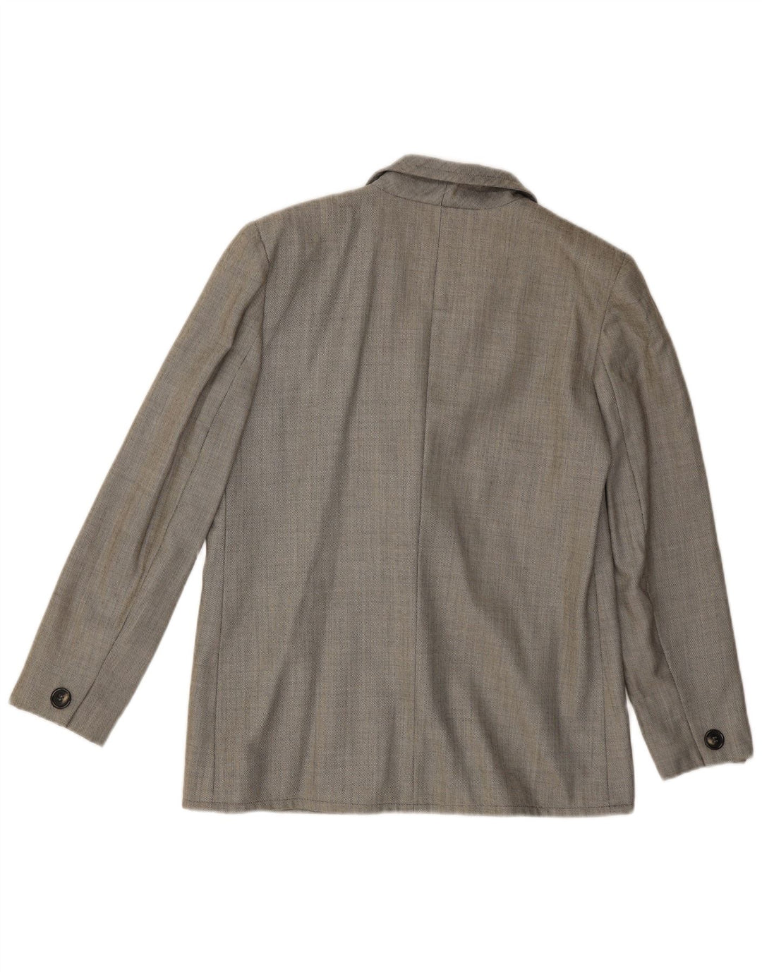 Luisa Spagnoli Damen 2-Knopf-Blazerjacke IT 44 Mittelgraue Wolle