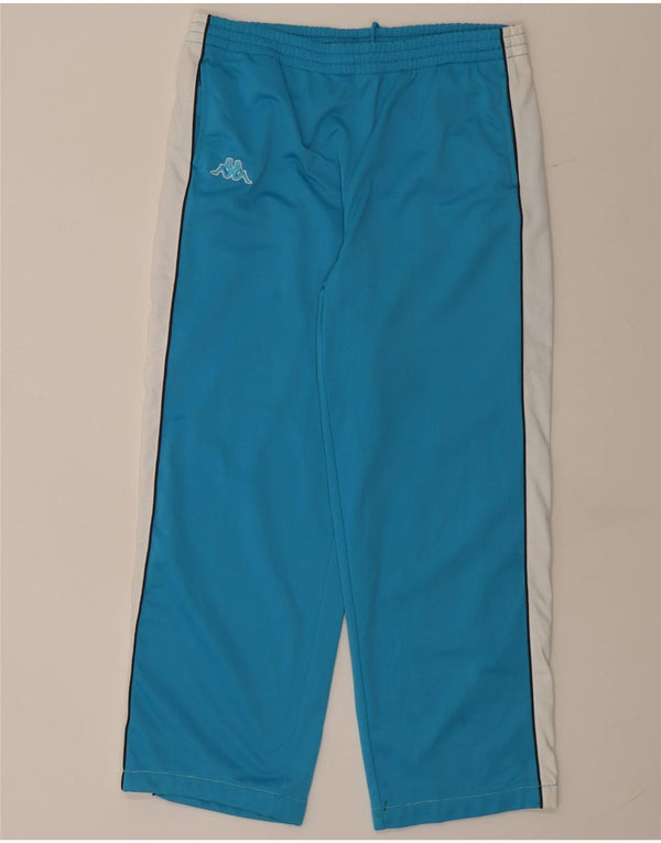 Kappa Herren-Trainingshose, groß, blaues Farbblock-Polyester