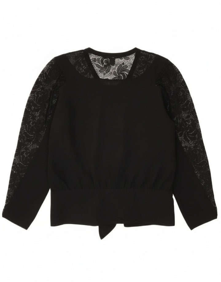 Superior Langarm-Blusenoberteil für Damen, EU 40, mittelschwarze Viskose