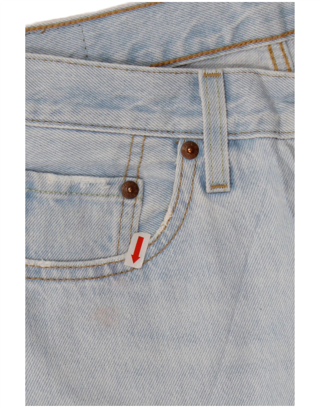 LEVI'S Womens 501 Straight Jeans W28 L25 Blue Cotton Classic