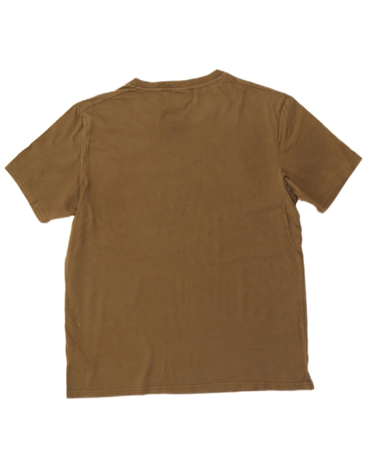 ELLESSE Herren Grafik T-Shirt Top XL Khaki Baumwolle