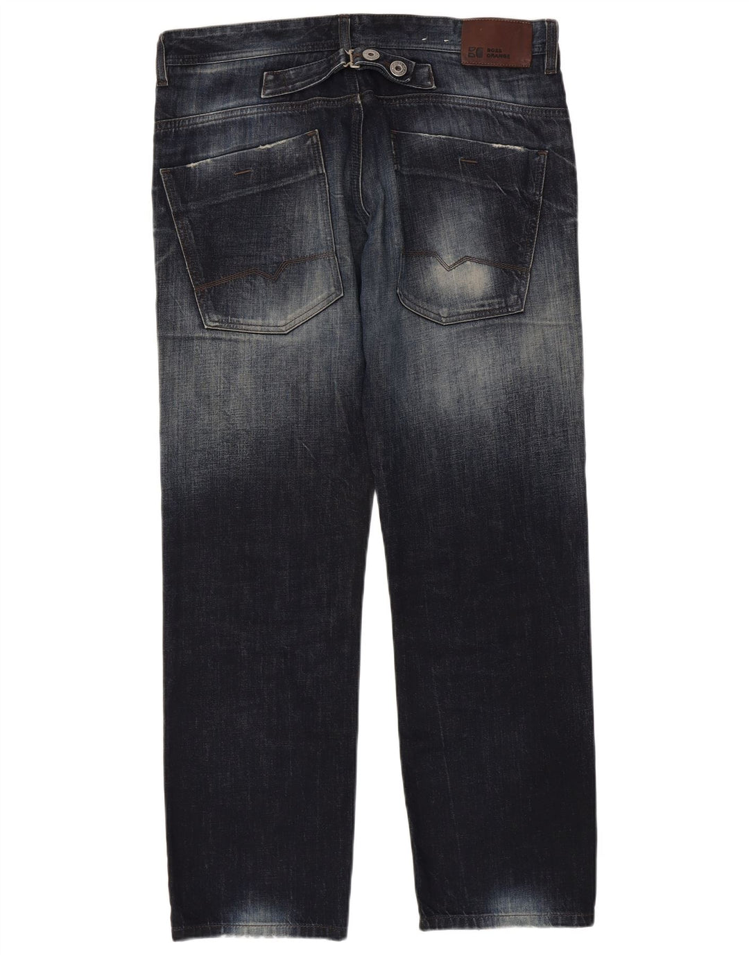 Hugo Boss Herren Straight Jeans W36 L32 Marineblau