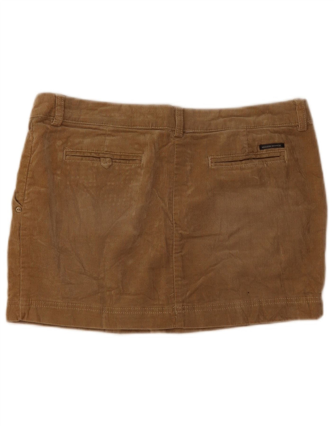 Maison Scotch Damen Cord-Minirock W34 Large Braun