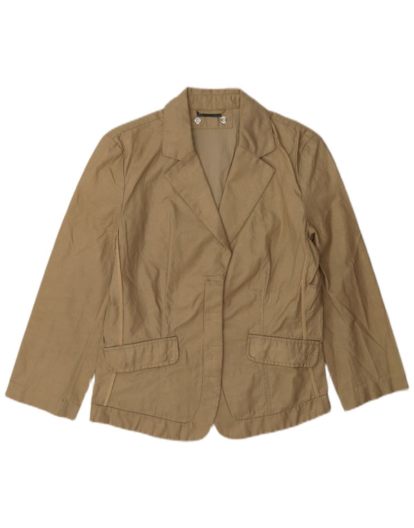 Armani Exchange Damen Blazer Jacke UK 14 Mittelbraun