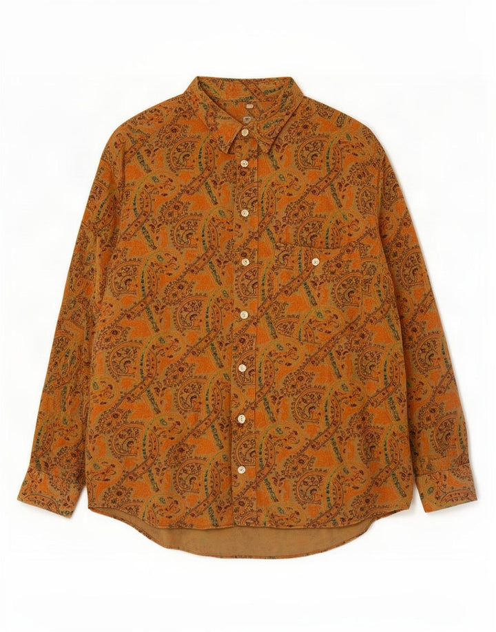 Vintage Herrenhemd XL Braun Paisley