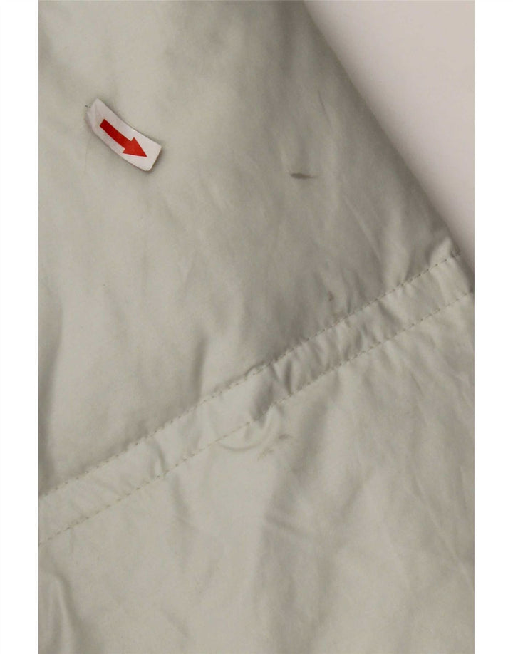 Martin's wattierte Herrenjacke UK 42 XL aus weißer Baumwolle