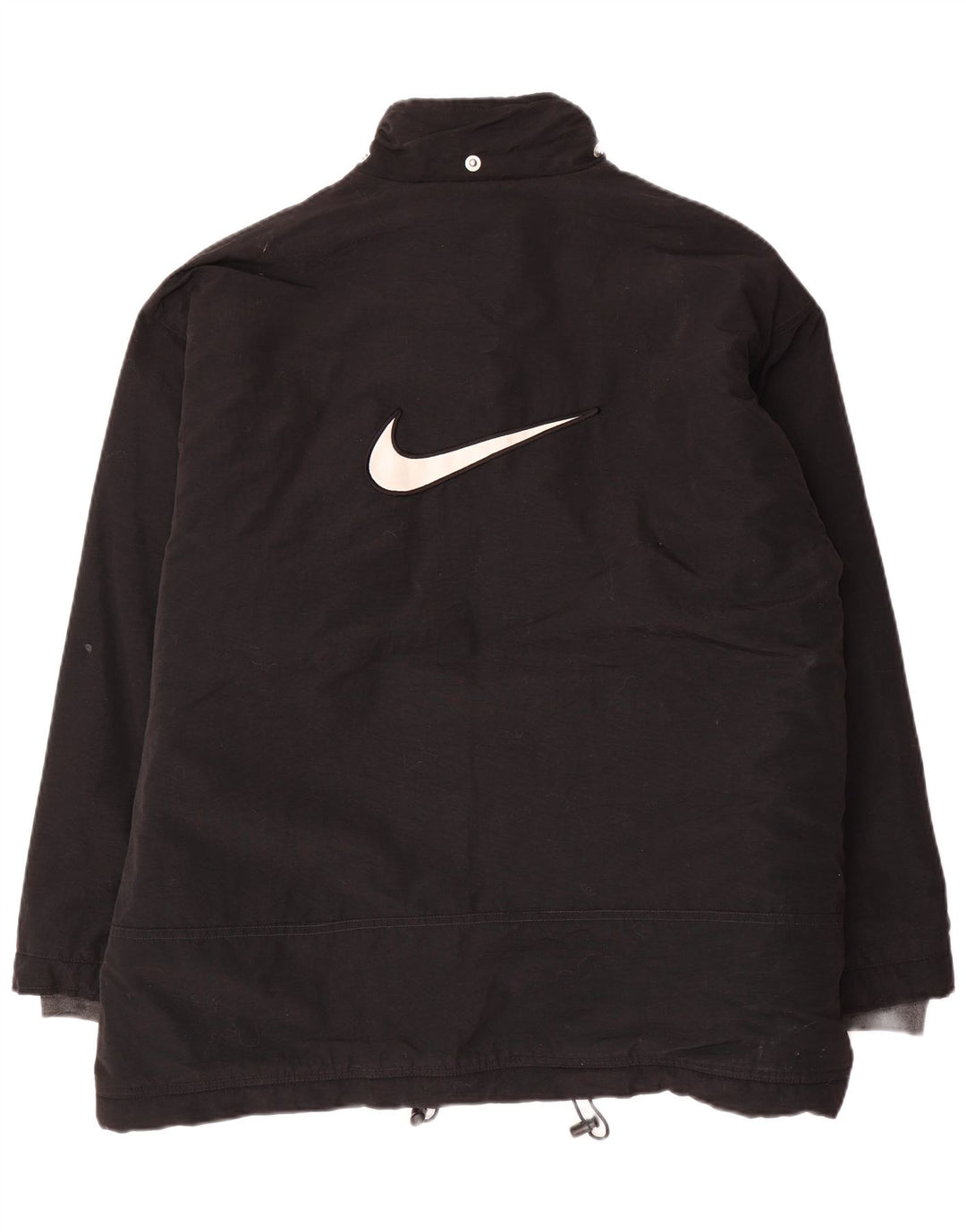 Nike Herren Windjacke UK 42/44 Großes schwarzes Nylon