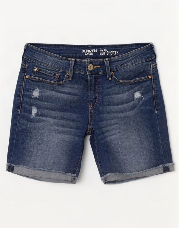 Levi's Damen Denizen Denimshorts mit niedriger Taille US 7 Medium W28 Blau