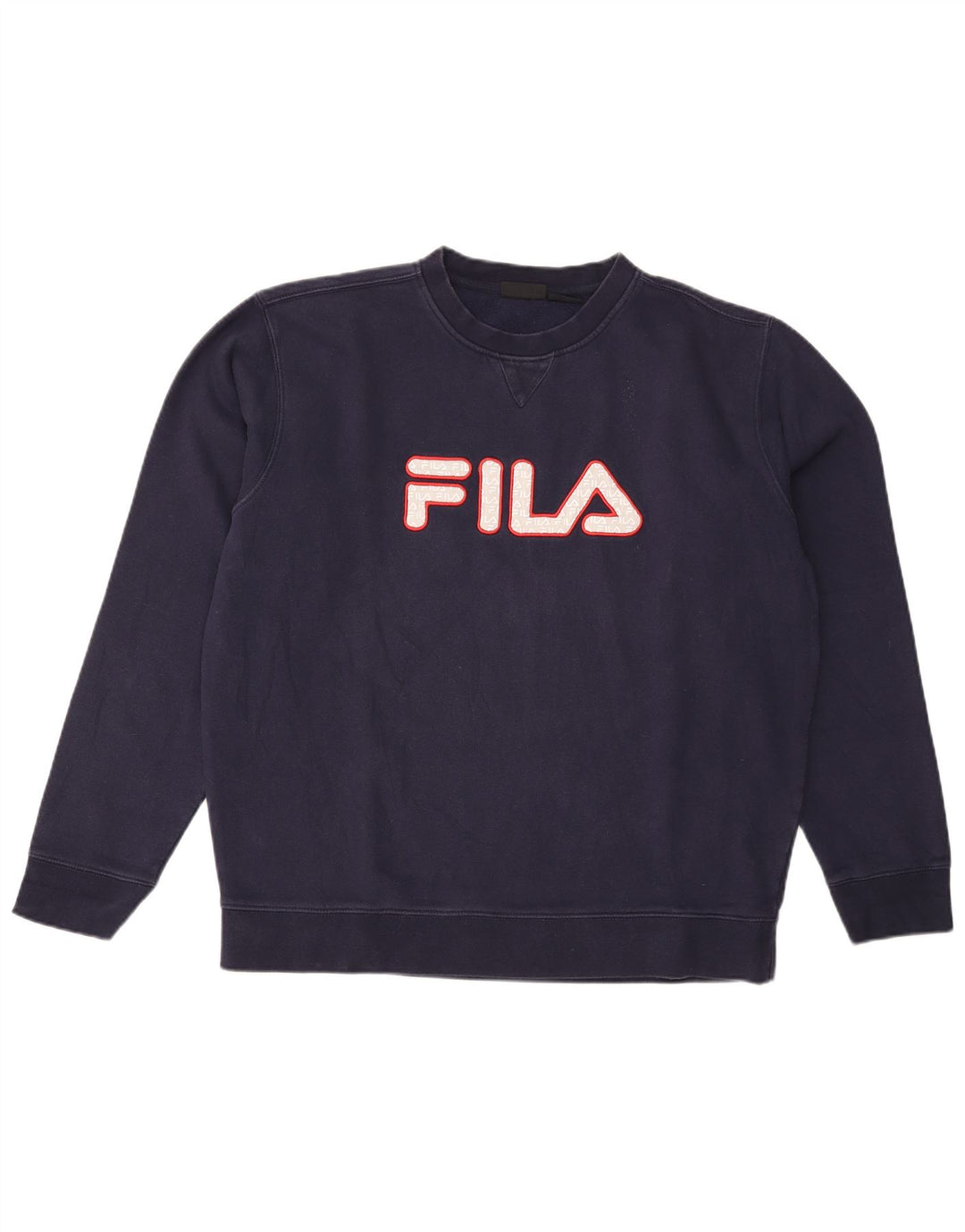 Fila Herren Grafik Sweatshirt Pullover XL Marineblau Baumwolle