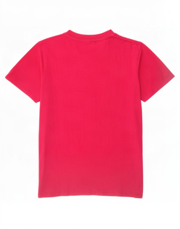 Converse Herren Grafik-T-Shirt-Oberteil aus mittelrosa Baumwolle