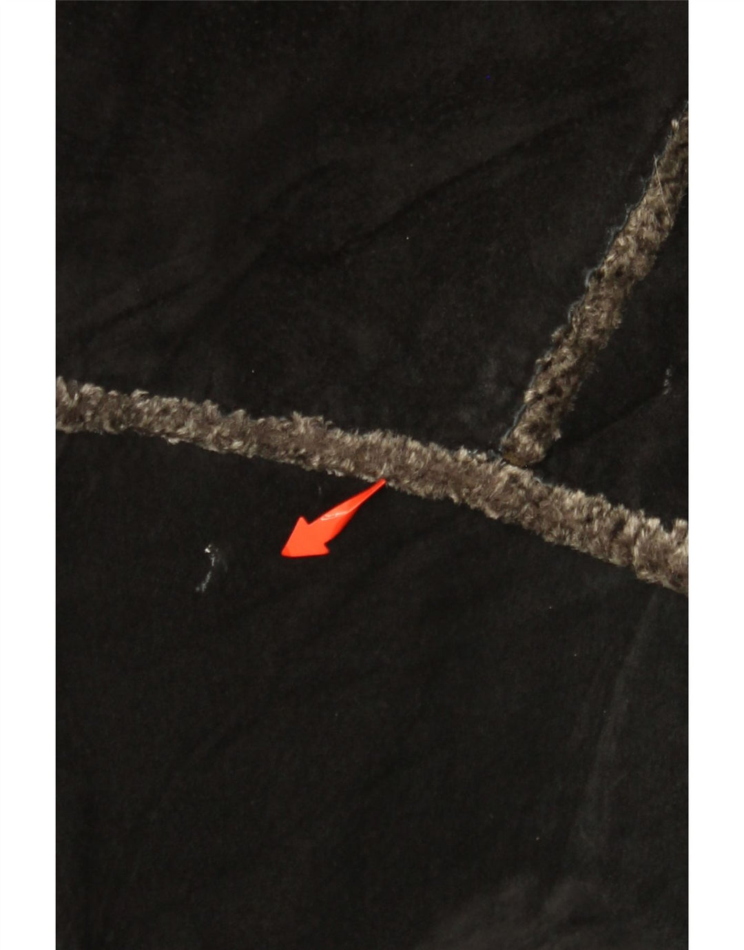 GIORGIO MOBIANI Herren Wildlederjacke mit Kapuze UK 44 2XL Schwarzes Leder